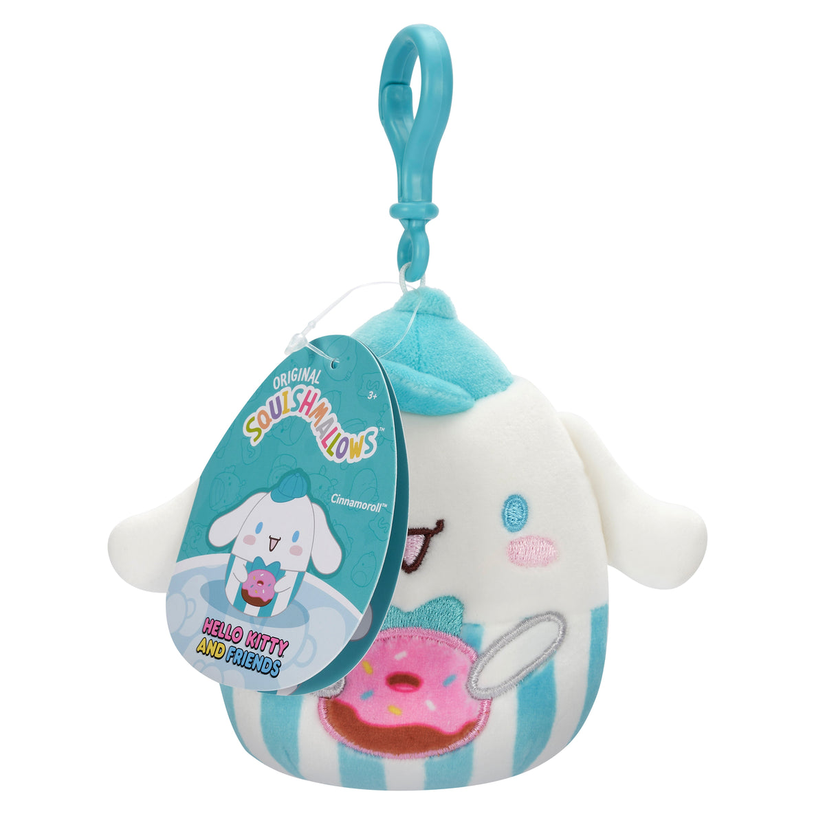 Cinnamoroll Squishmallow Donut Plush Mascot Clip