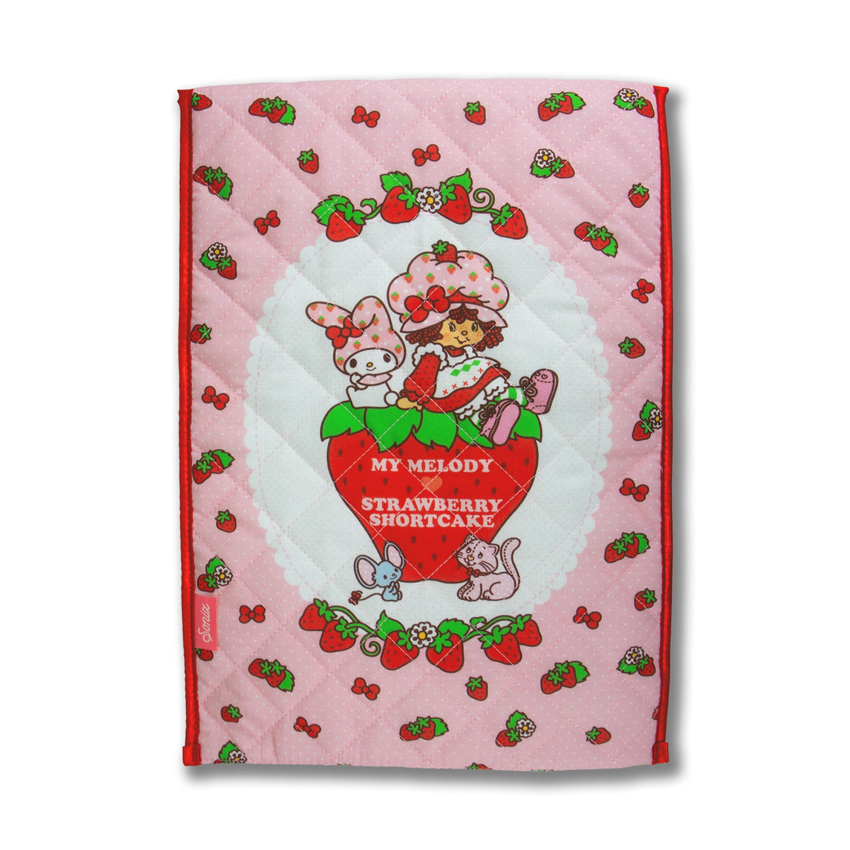 My Melody x Sonix Strawberry Shortcake Quilted Laptop Sleeve