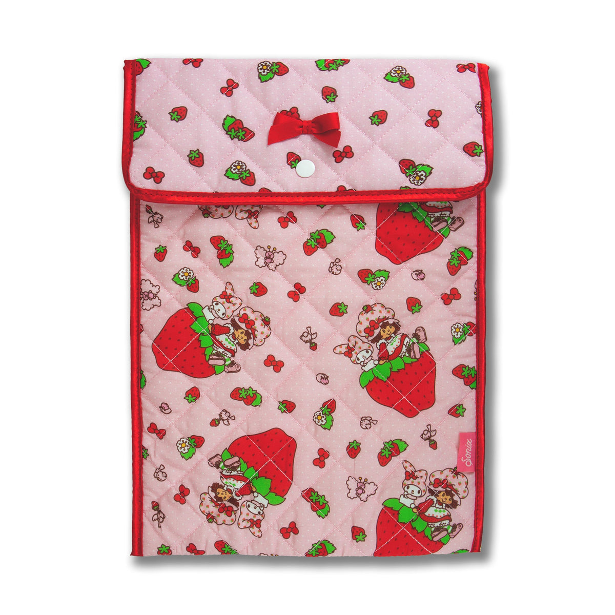 My Melody X Strawberry Shortcake Quilted Laptop Sleeve by Sonix