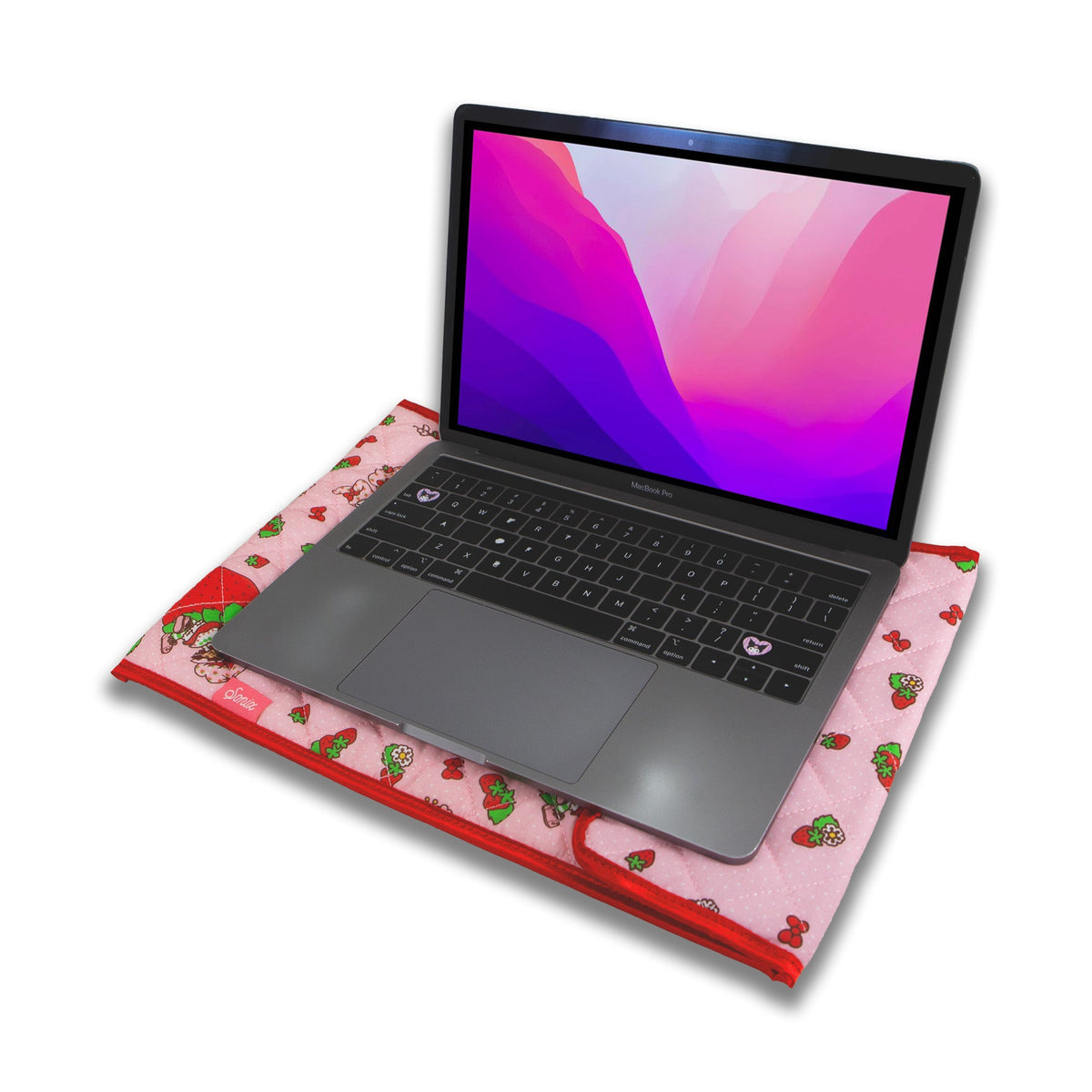 My Melody X Strawberry Shortcake Quilted Laptop Sleeve by Sonix