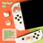 Hello Kitty And My Melody Mushroom Nintendo Switch Grip Caps