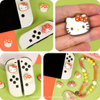 Hello Kitty And My Melody Mushroom Nintendo Switch Grip Caps