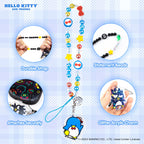 Tuxedosam Beaded Phone Wristlet Strap with Charm