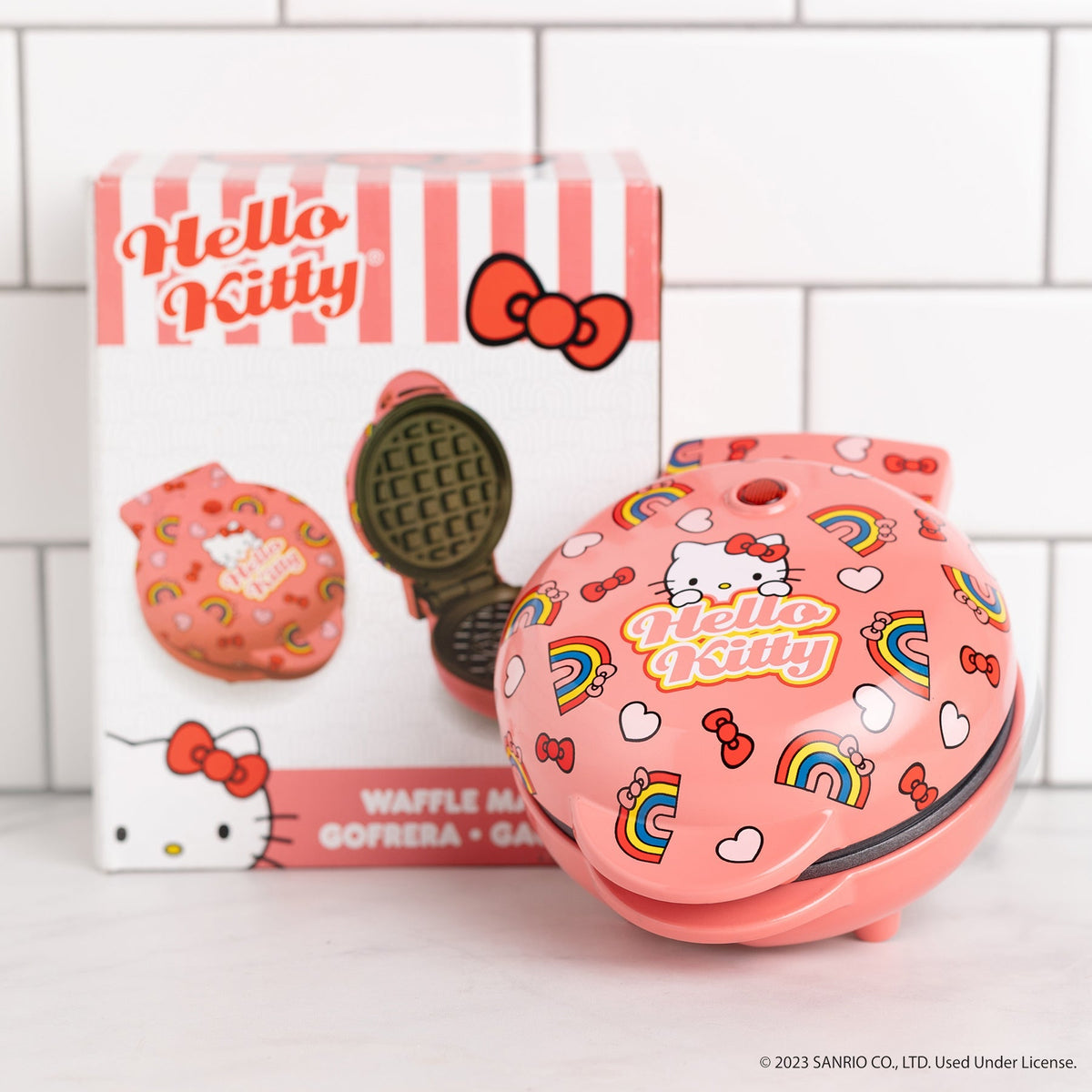 Hello Kitty All-Over Print Mini Waffle Maker