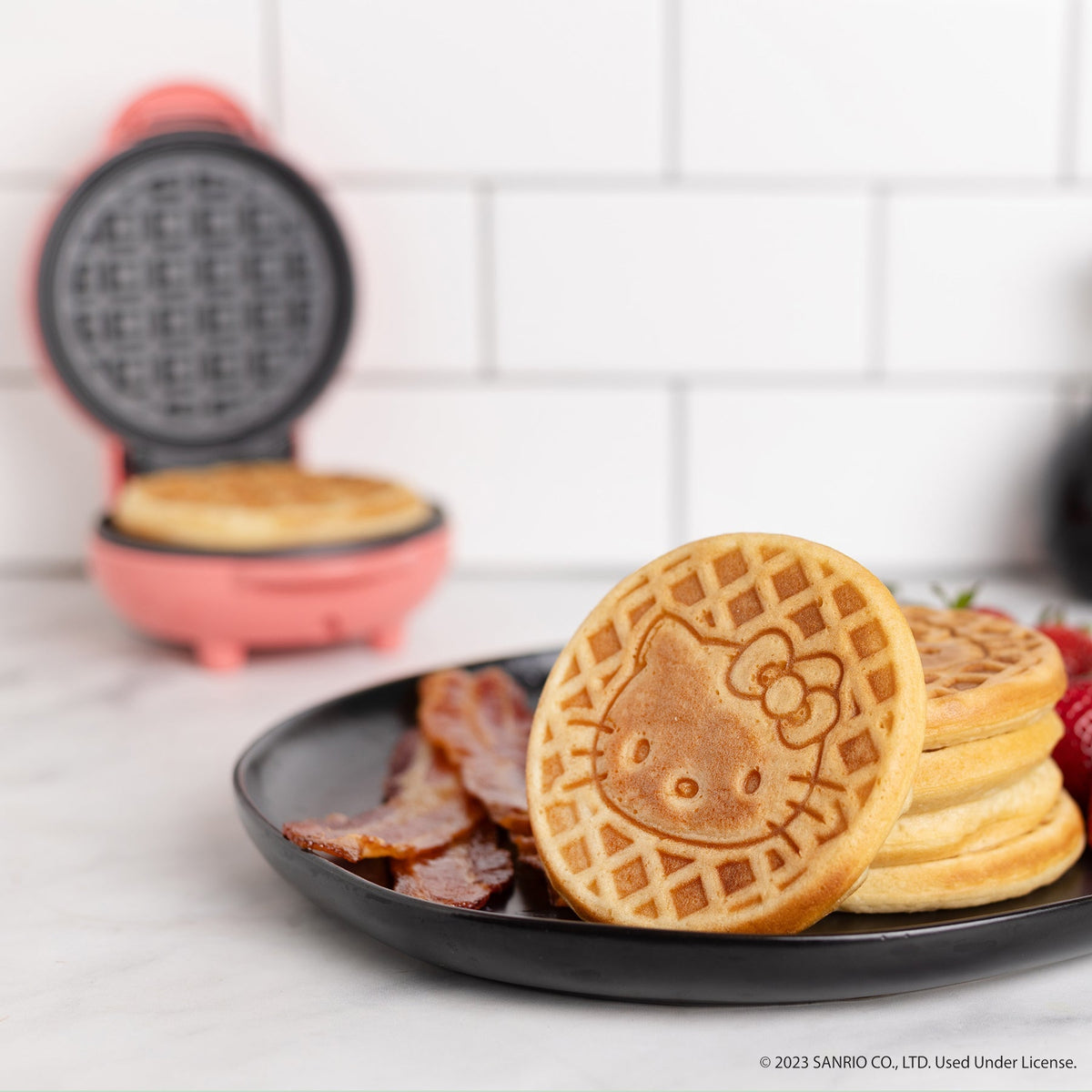 Hello Kitty All-Over Print Mini Waffle Maker