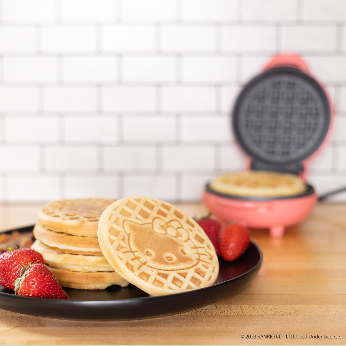 Hello Kitty All-Over Print Mini Waffle Maker