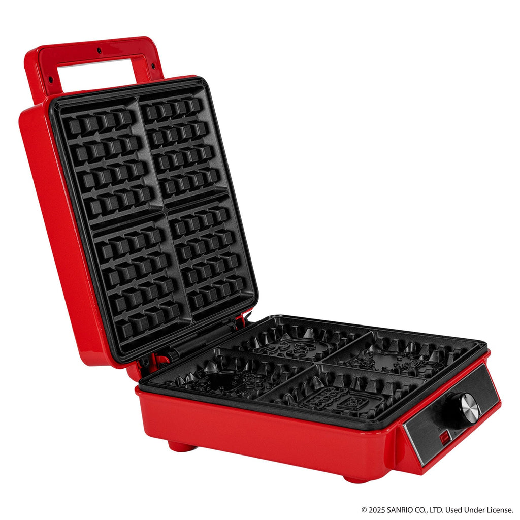 Hello Kitty Red Deluxe Adjustable Browning Waffle Maker
