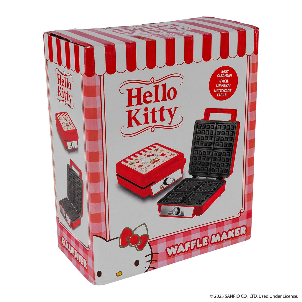 Hello Kitty Red Deluxe Adjustable Browning Waffle Maker