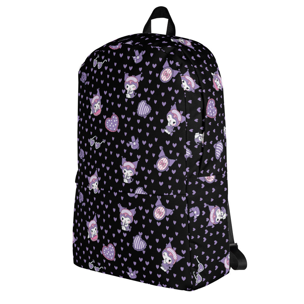 Kuromi Sleepover Allover Print Backpack