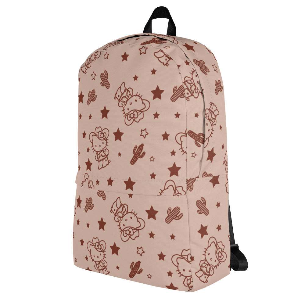 Hello Kitty Tan Western Allover Print Backpack