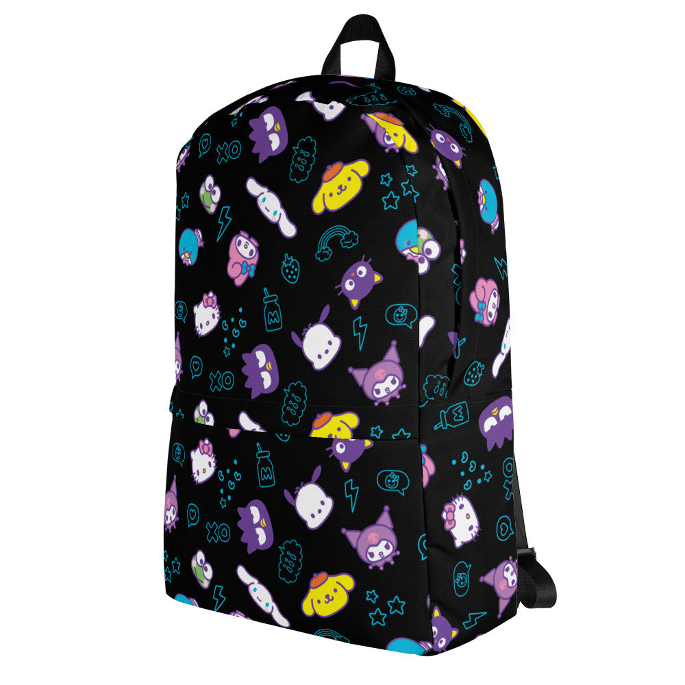 Hello Kitty and Friends Electric Doodle Allover Print Backpack