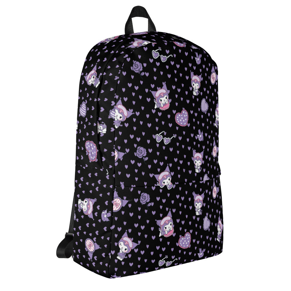 Kuromi Sleepover Allover Print Backpack