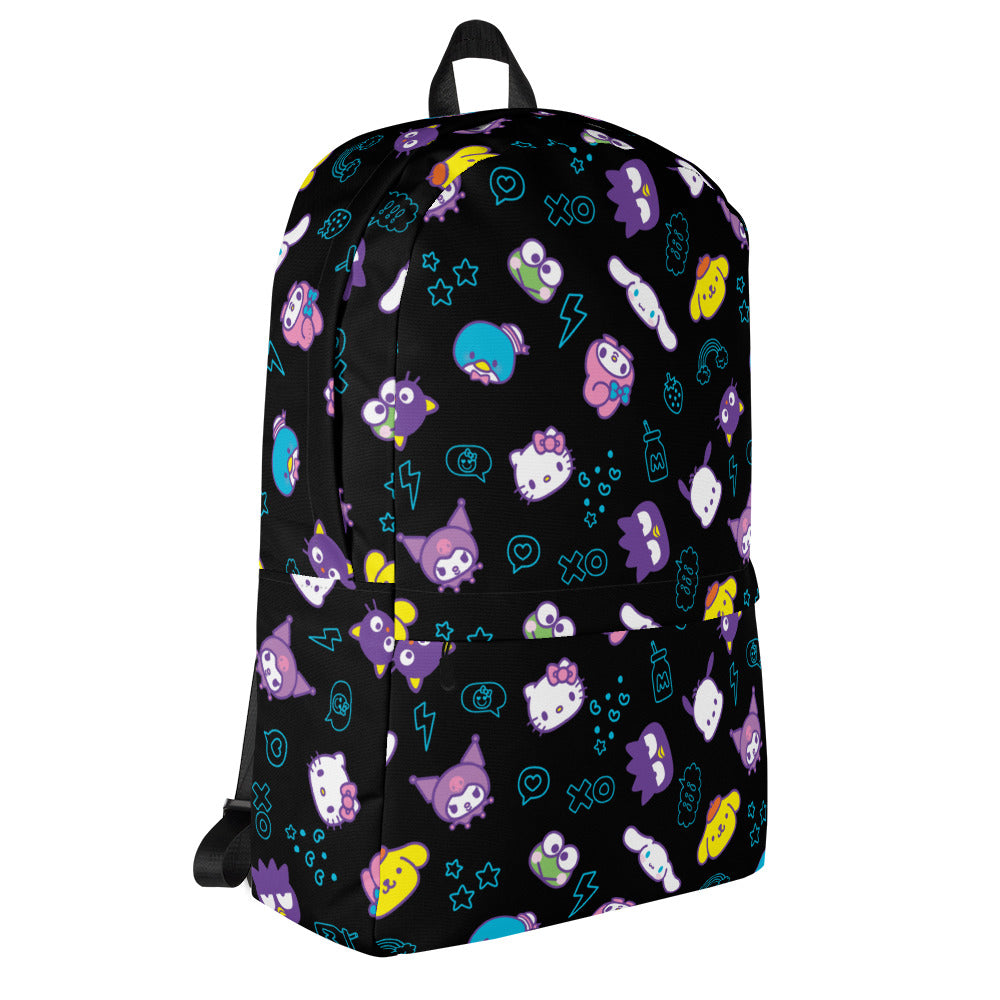 Hello Kitty and Friends Electric Doodle Allover Print Backpack