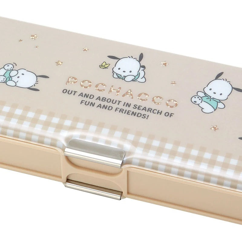 Pochacco 2-Way Puffy Vinyl Pencil Case With Sharpener