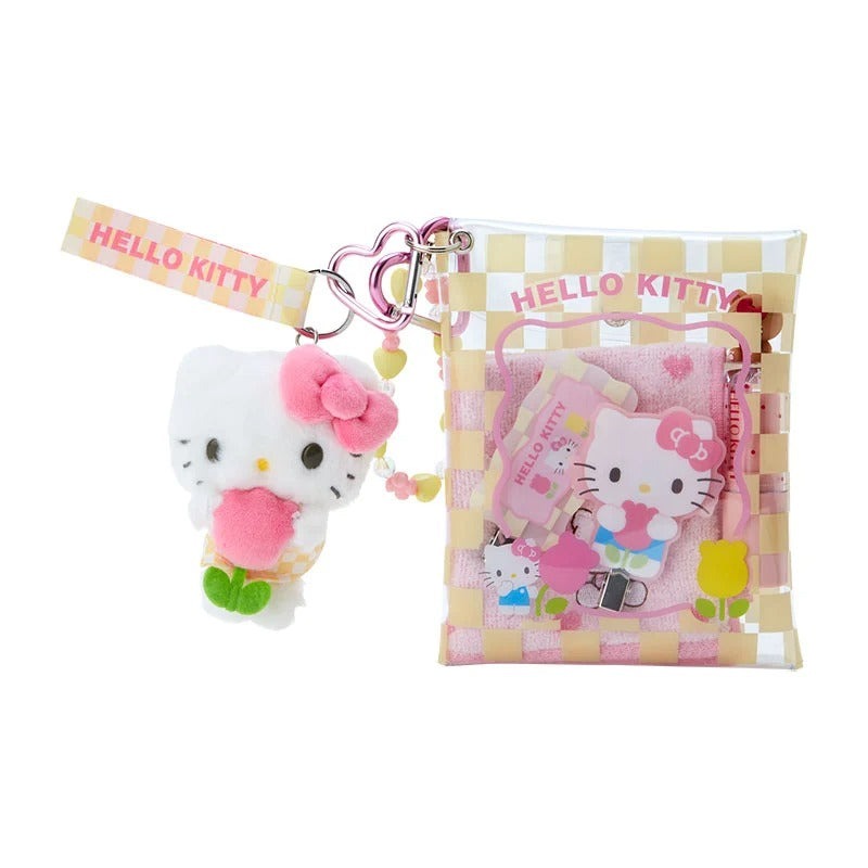 Cinnamoroll Pastel Check Clear Snap Mini Pouch