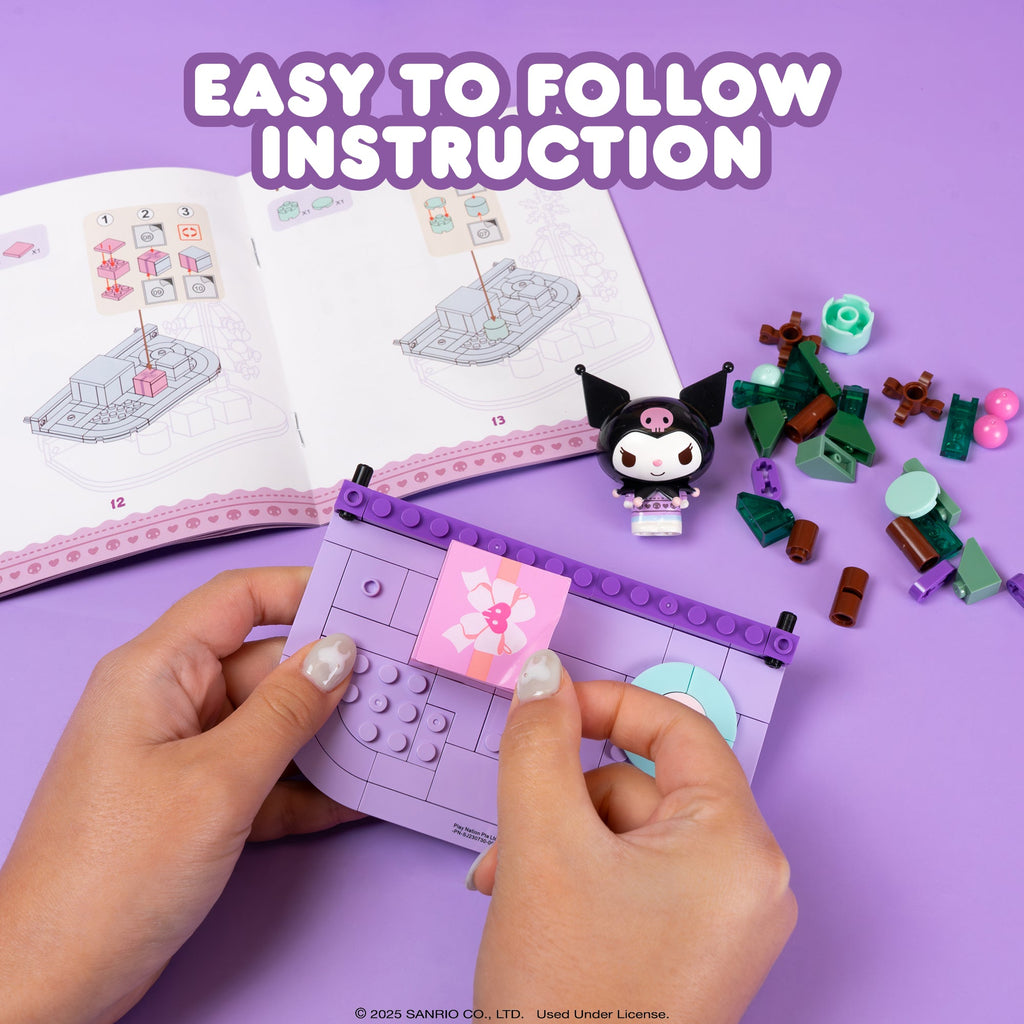 Kuromi Holiday Collection Building Blocks Set With Figure