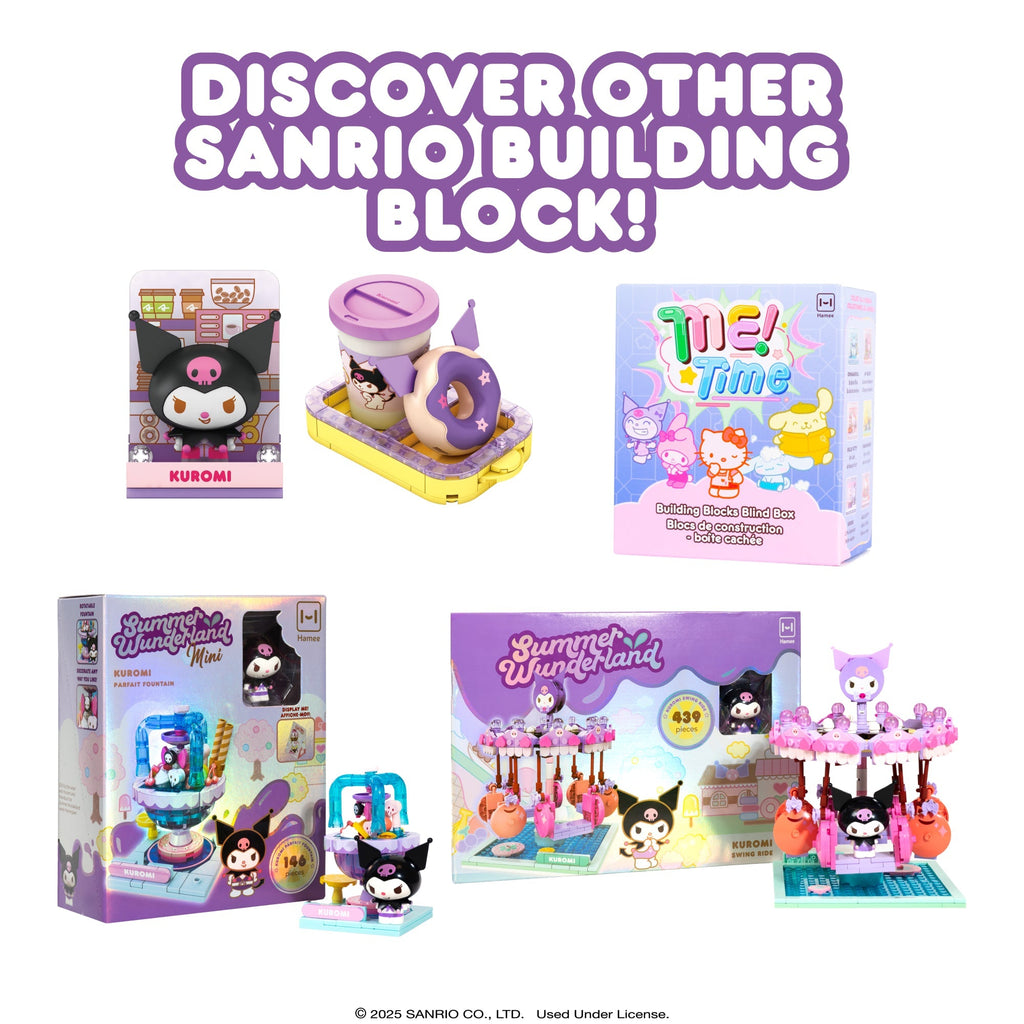 Kuromi Holiday Collection Building Blocks Set With Figure