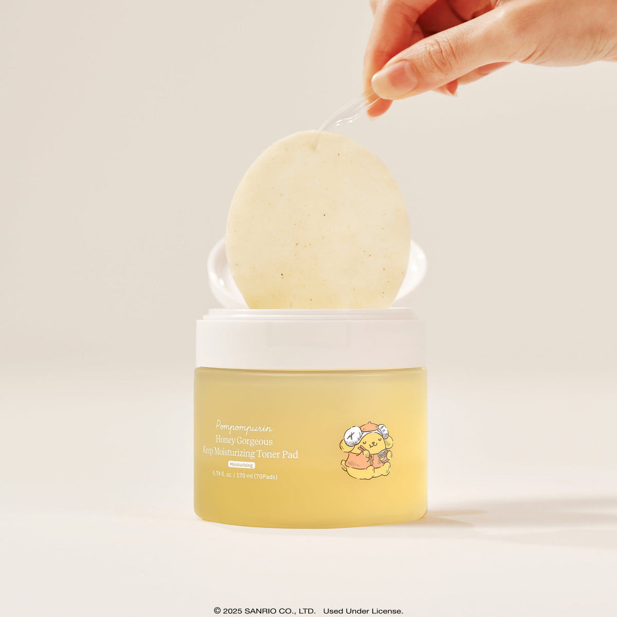 Pompompurin ByUR Honey Gorgeous Moisturizing Toner Pad, K-Spa Edition