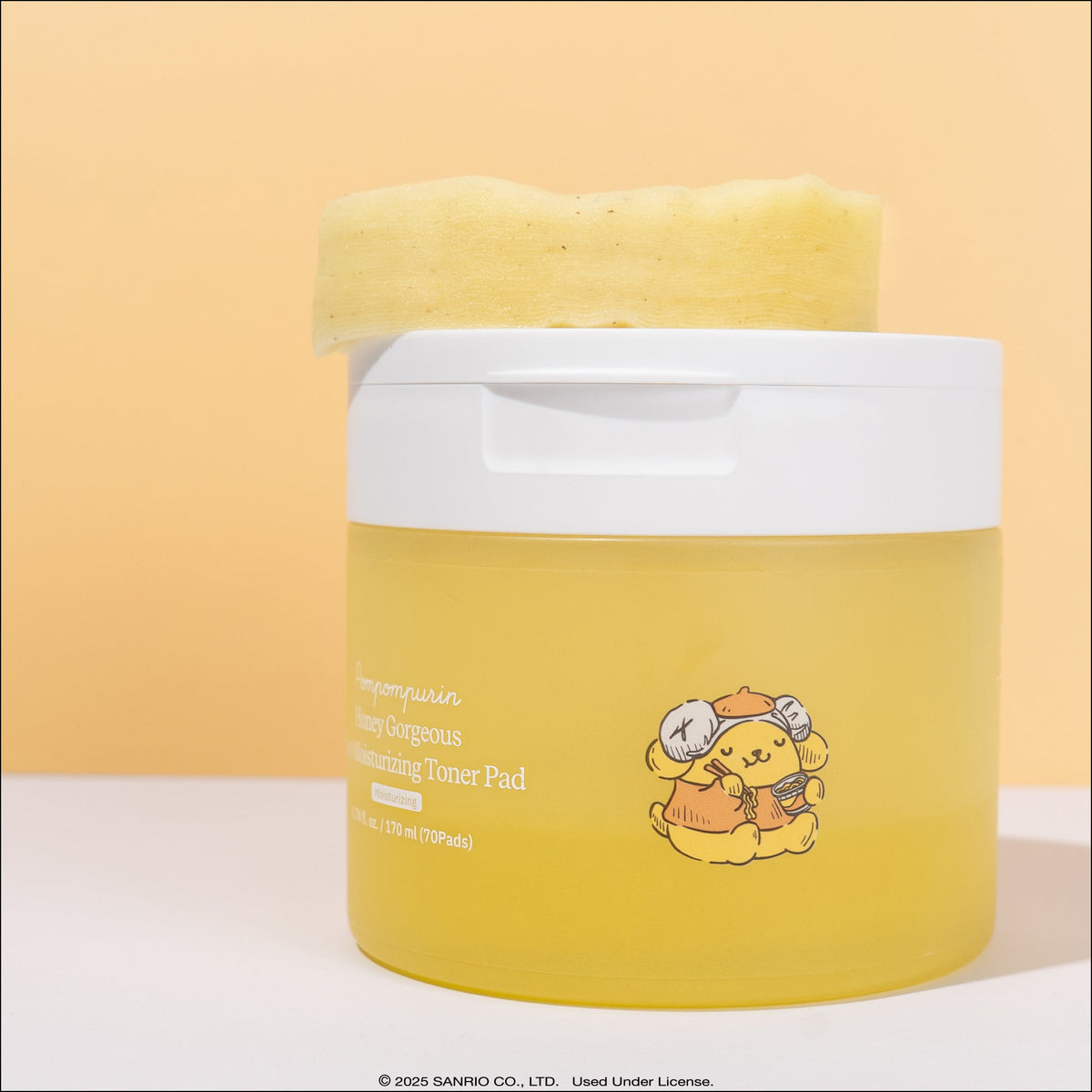 Pompompurin ByUR Honey Gorgeous Moisturizing Toner Pad, K-Spa Edition