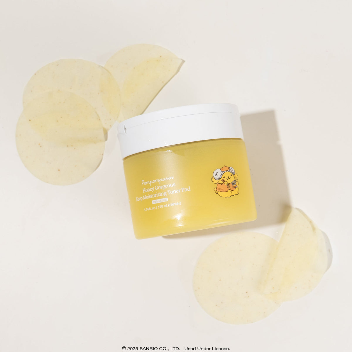 Pompompurin ByUR Honey Gorgeous Moisturizing Toner Pad, K-Spa Edition