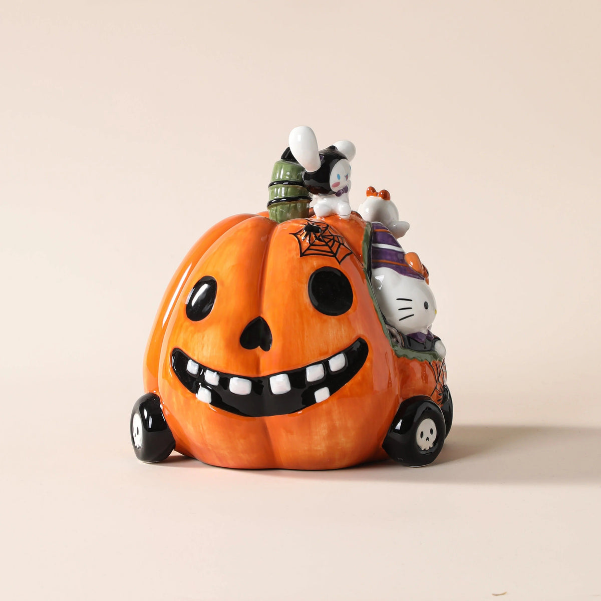 Hello Kitty and Friends Jack-O-Lantern Car Ceramic Figurine
