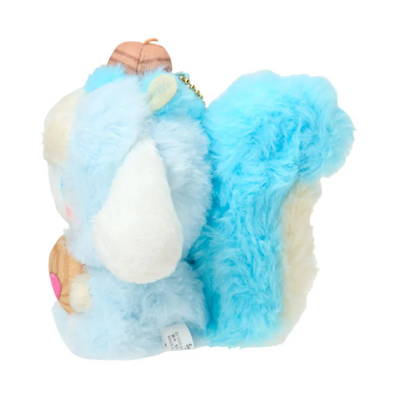 Cinnamoroll Fluffy Squirrel Plush Mascot Keychain