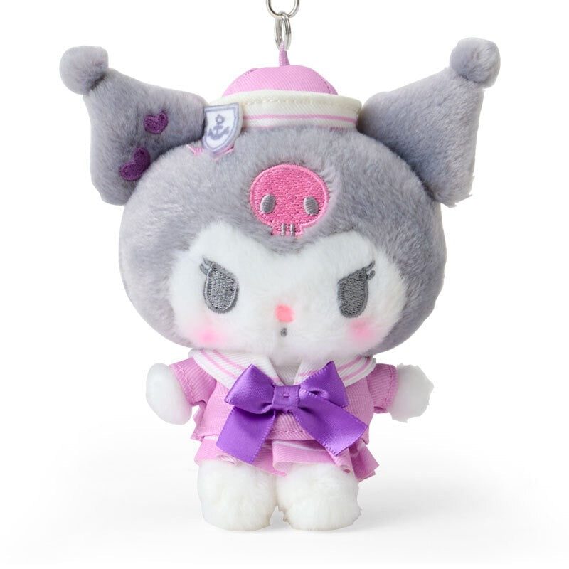 Kuromi Sailor Plush Mascot Keychain In Matching Uniform