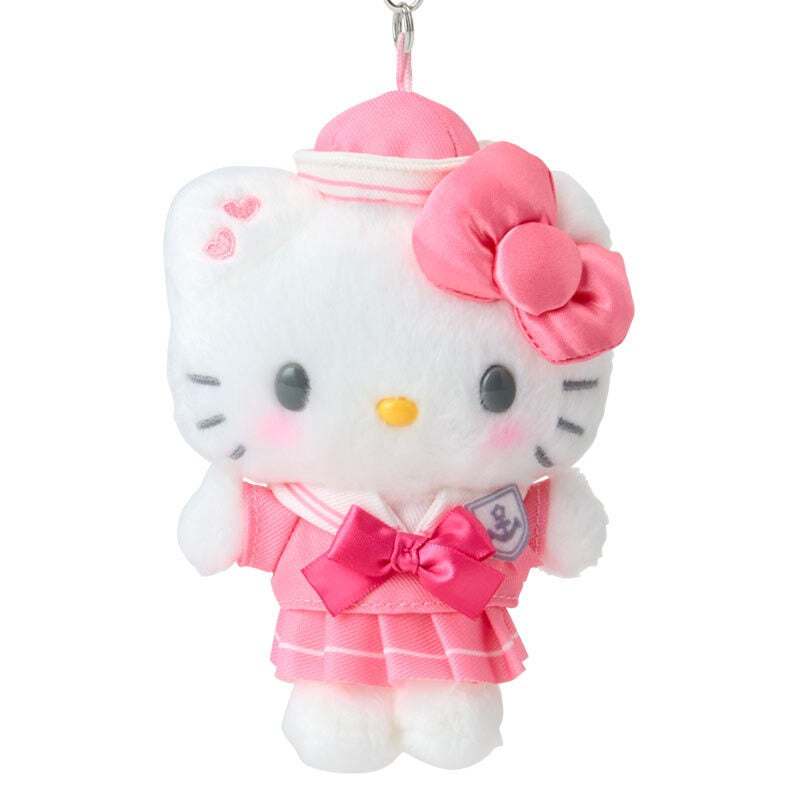 Hello Kitty Sailor Plush Mascot Keychain In Matching Outfit