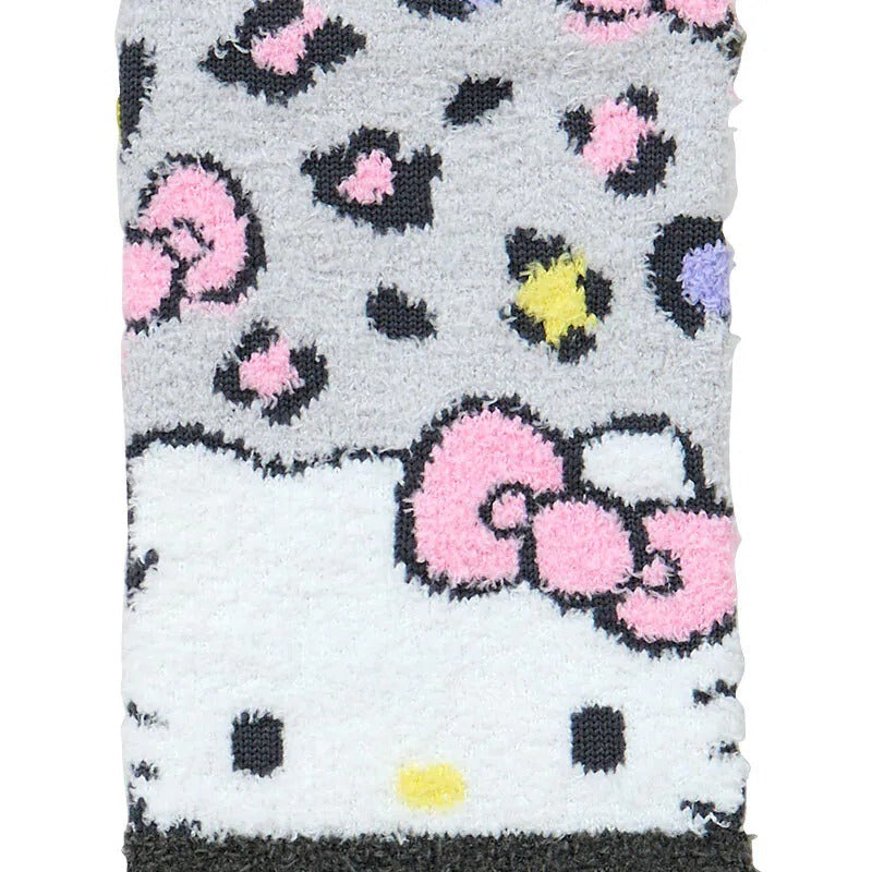 Hello Kitty Cheetah Print Cozy Ankle Socks