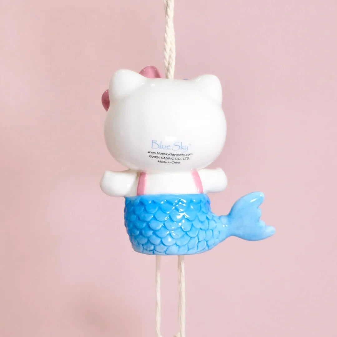 Hello Kitty Mermaid Hand-Painted Ceramic Wind Chime