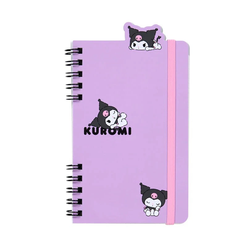 Kuromi Slim Double Spiral Notebook (Strike A Pose Series)