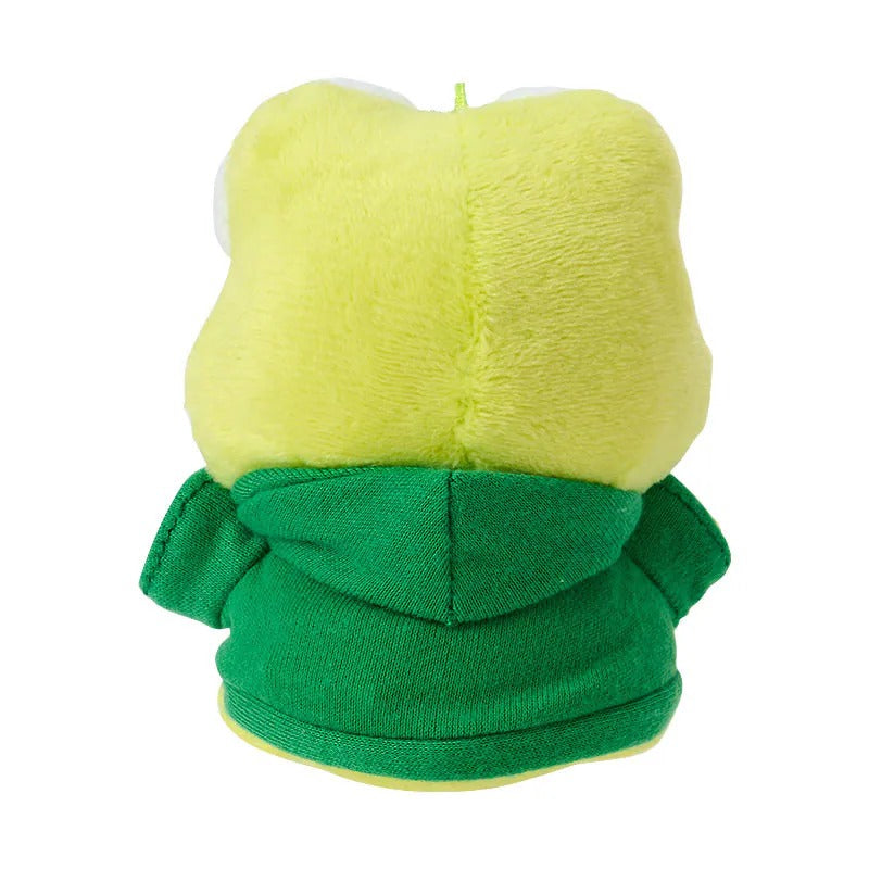 Keroppi Hapidanbui Plush Mascot Keychain With Acrylic Charm