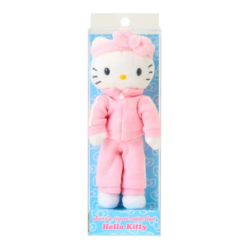 Hello Kitty Sporty Plush Mascot Keychain, Sanrio Closet Collection