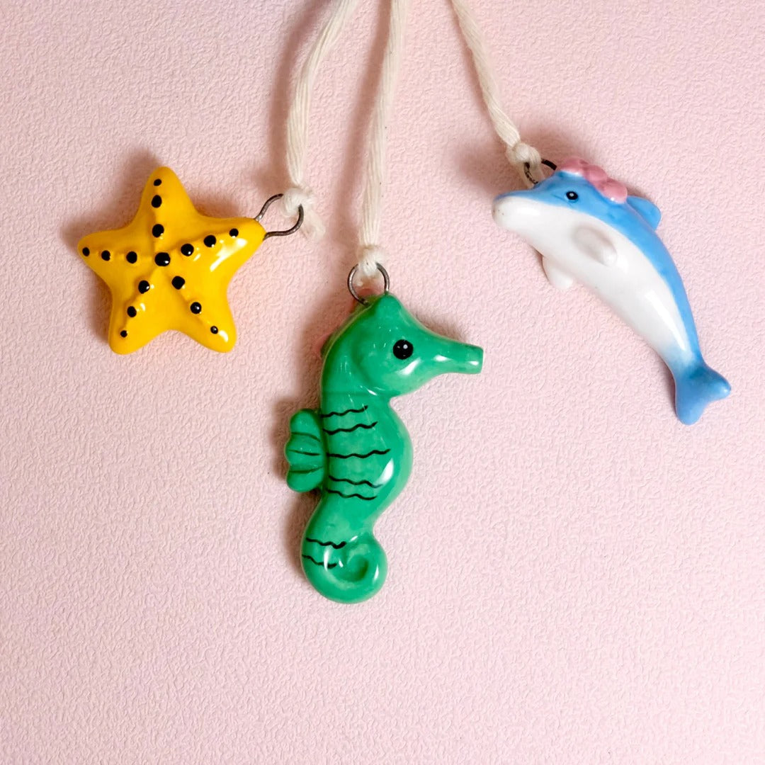Hello Kitty Mermaid Hand-Painted Ceramic Wind Chime