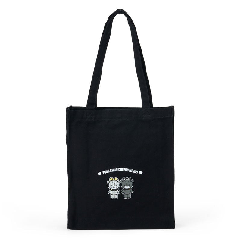 Hello Kitty Monochrome Birthday Houndstooth Tote Bag