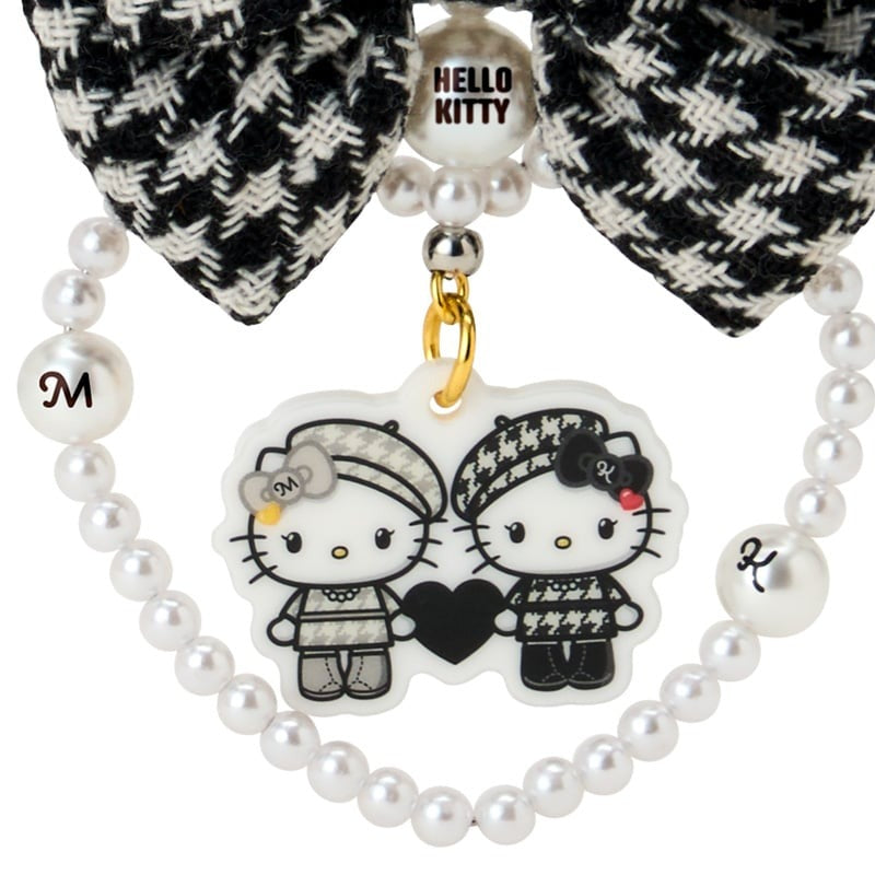 Hello Kitty Monochrome Birthday Twins Acrylic Keychain