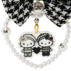 Hello Kitty Monochrome Birthday Twins Acrylic Keychain