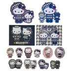 Hello Kitty Monochrome Birthday Twins 24 Piece Sticker Pack