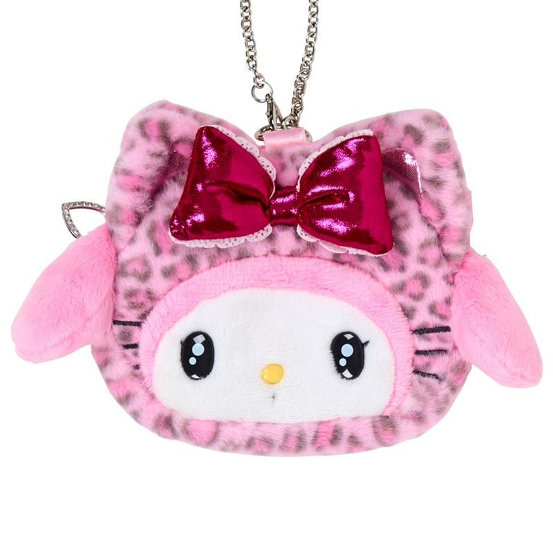My Melody Leopard Cat Plush Mini Pouch