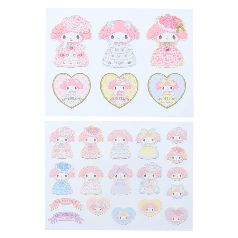 My Melody Lady My Melody 24 Piece Sticker Set