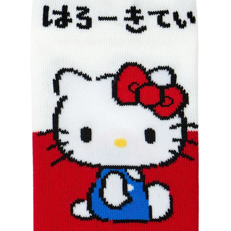 Hello Kitty Hiragana Bicolor Ankle Socks