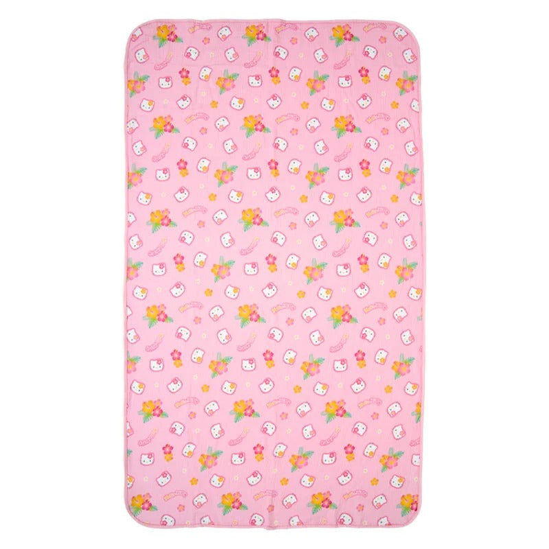 Hello Kitty Hibiscus Kitty Gauze Throw Blanket