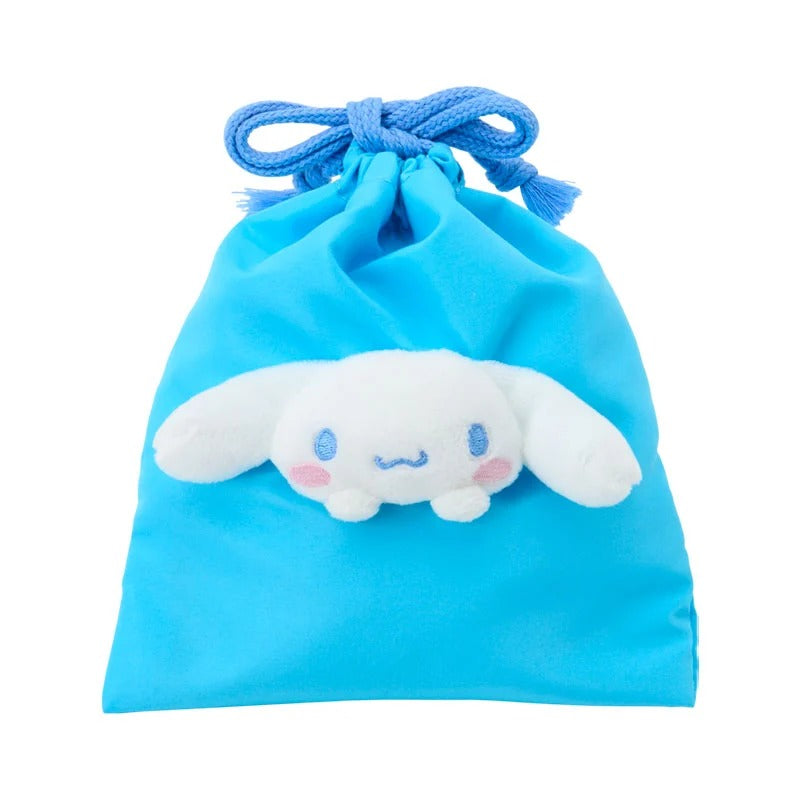 Cinnamoroll Face Plush Drawstring Travel Pouch
