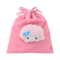 My Sweet Piano Face Plush Drawstring Travel Pouch