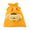 Pompompurin Face Plush Drawstring Travel Pouch