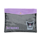 Kuromi Gingham Flat Pouch