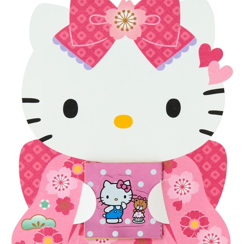 Hello Kitty Pink Kimono Enclosure Envelope 6 Piece Set