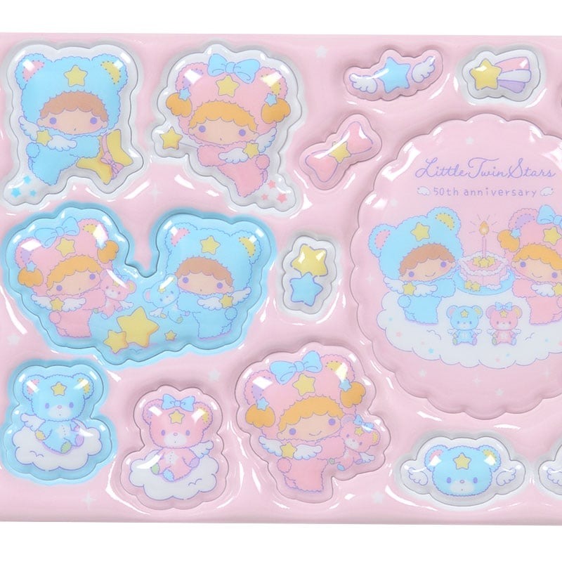 LittleTwinStars 21 Piece Mini Sticker Pack, Starry Sky Angel Series