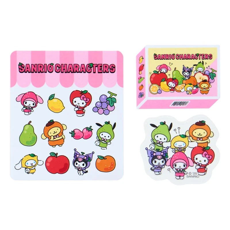 Sanrio Characters 35 Piece Sticker Set, Fruits Series