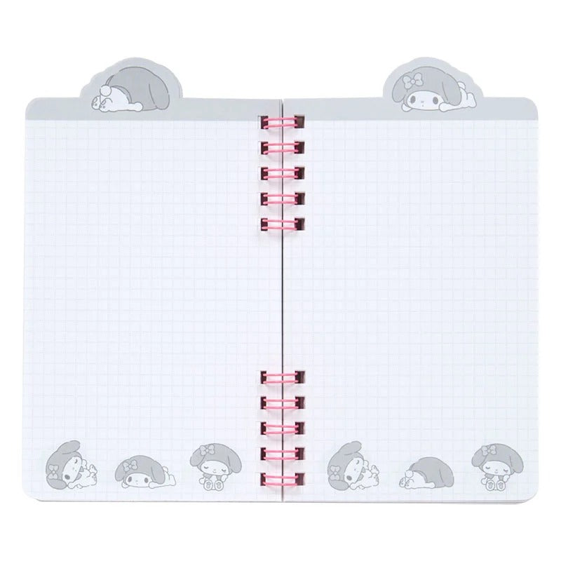 My Melody Strike A Pose Slim Double Spiral Notebook